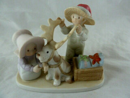 Circle Of Friends Santa’s Helper PorcelainFigurine 1994 Home Interiors Homco Vtg - £11.66 GBP