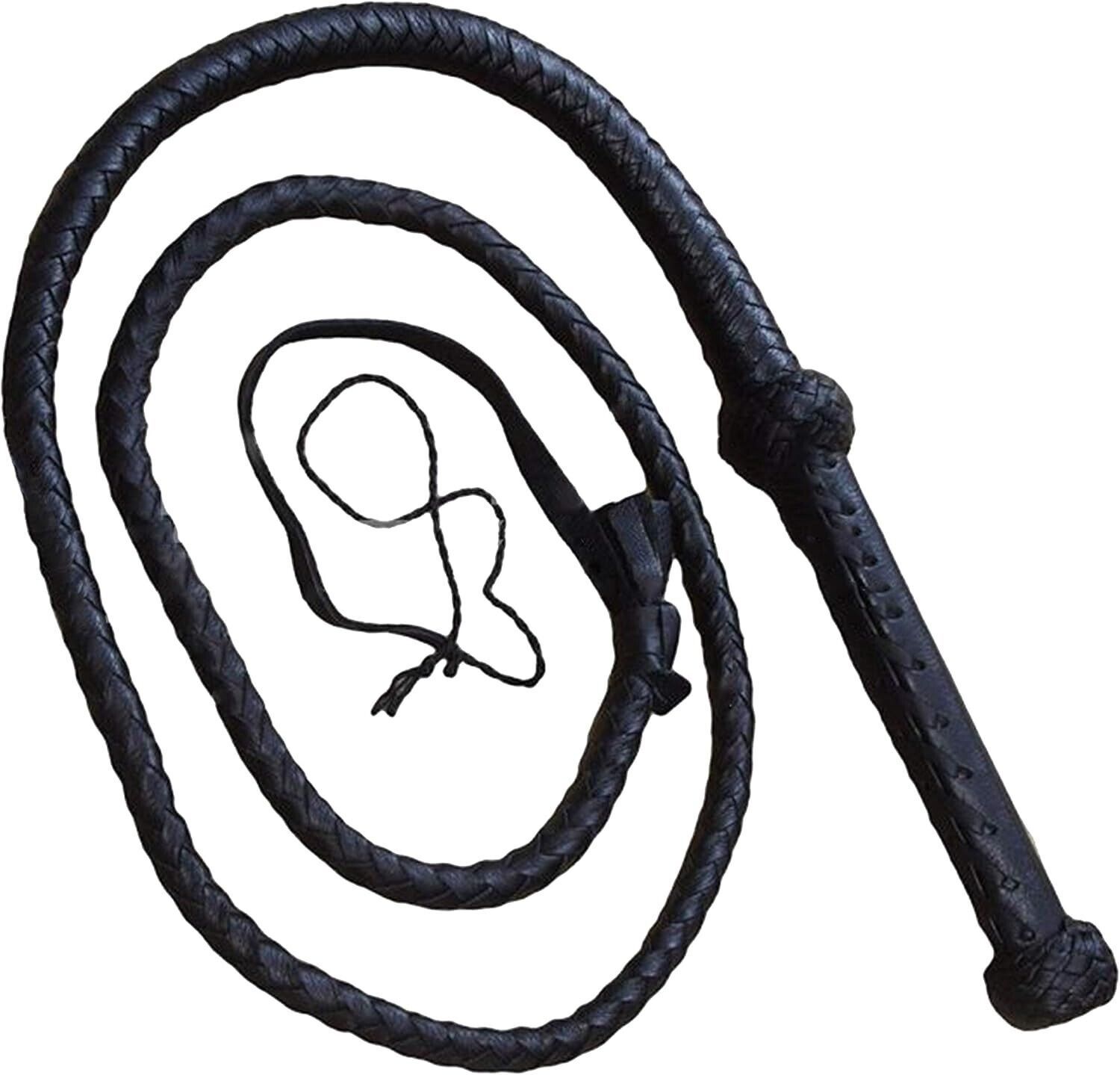 Bullwhip Indiana Jones - Genuine Cowhide Leather Bullwhip - 4 Feet Long ... - $28.97