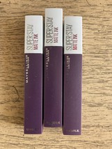 3 x  Maybelline SuperStay Matte Ink Liquid Lipstick #110 Originator NEW Lot of 3 - £21.13 GBP