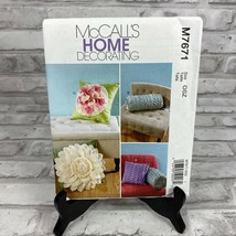 New McCalls Home Decorating Decor Pillow Patterns Floral Bolster Throw M7671 - $5.91