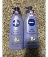 2 NIVEA 48 Hour Deep Nourishing Serum Body Lotion W/Shea Butter-16.9 FL ... - $12.19