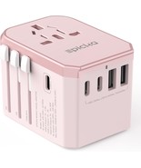 Universal Travel Adapter International Power Plug Adapter with 3 USB C a... - £38.74 GBP