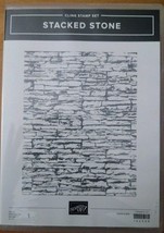 Stampin Up Stacked Stone Cling Rubber Unmounted Background Stamp 152556 ... - $16.82