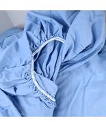 Wamsutta FITTED sheet King Blue cotton polyester blend cornflower bedding - $83.10 CAD