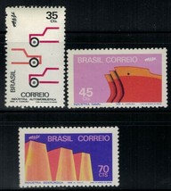 ZAYIX -1972 Brazil #1227-1229 MNH - Automobiles - Industry - £1.20 GBP