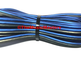 14 Gauge 30&#39; ft SPEAKER WIRE Blue Black Premium HQ Car Audio Home Stereo Cable - £10.81 GBP