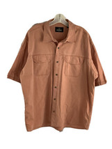 Red Head Mens Button Up Short Sleeve Shirt Extra Large Orange - £8.02 GBP