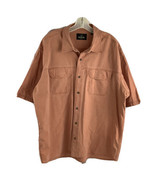 Red Head Mens Button Up Short Sleeve Shirt Extra Large Orange - £7.98 GBP