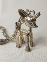 Retro Look 3D Deer &amp; Bird Pendant Necklace - $48.59 CAD
