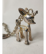 Retro Look 3D Deer &amp; Bird Pendant Necklace - $663.43 MXN