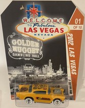 Yellow &#39;57 CHEVY Custom Hot Wheels 2012 Vegas Super Toy Convention w/ RR * - $94.59