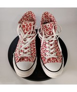 Converse Chuck Taylor All Star Hi Tops Men 9  Women 11 White With  Red L... - €24,81 EUR