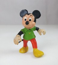 Vtg 1980 Walt Disney Productions Mickey Mouse 2.5&quot; Collectible Figure Ho... - £6.19 GBP
