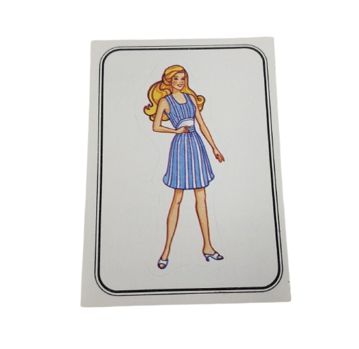 VINTAGE 1983 MATTEL FIGURINE PANINI BARBIE ALBUM STICKER NOS NEW OLD vintage-1983-mattel-figurine-panini-barbie-album-sticker-nos-new-old