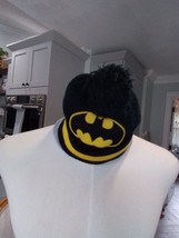 Batman Black Kids Beanie 2T-5T, Children&#39;s Winter Cap, Batman Logo Beanie - £5.51 GBP