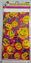 Happy Face Table Cover Decoration Adults &amp; Kids Birthday Party Faces Events - $10.94
