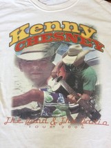 2006 Kenny Chesney Road &amp; The Radio Country Music Tour White Cotton T-Sh... - £28.89 GBP