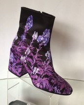 NEW Dries Van Noten Flower-Print Fabric Booties (Size 37) - MSRP $830.00! - £318.96 GBP