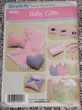 Simplicity Home Decorating Pattern 4642 Baby Gifts &amp; Decor Uncut - £6.14 GBP