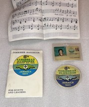 1977 Caribbean Jamboree Handbook ID Card Patch Song sheet BSA Boy Scouts - £15.60 GBP
