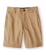 Wonder Nation Boys Flat Front Shorts Size 14 Beige School Uniform Approv... - £11.34 GBP