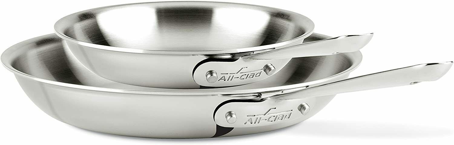 Primary image for All-Clad D3 Stainless Steel 3-Ply Bonded 8 & 10- inch Fry-Pan