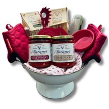 TONIGHT WE PASTA! Deluxe Gourmet &#39;Red&#39; Gift Basket from Marano Foods - $120.00