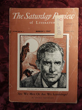 Saturday Review Magazine March 1 1947 Lovell Thompson Philip Wylie - £6.79 GBP