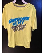Starter Neon Yellow Shirt Boys Large 10/12 *PRE OWNED* p1 - $13.60 CAD