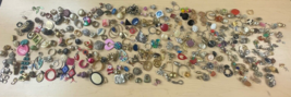 Mixed Lot Jewelry Earrings Single Pieces 3.1 LBS Vintage DIY Crafting - £23.65 GBP