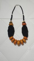 Beads Necklace, berber necklace , moroccan necklace old style, magnificent copal - £75.92 GBP