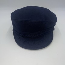 VTG Aegean Greek Wool Fisherman&#39;s Cap Wool Blend Blue SZ 58-7 1/8 - £31.61 GBP