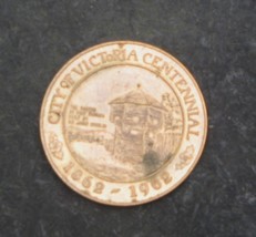 1862-1962 Large $1.00 Trade Token Brass Victoria, B.C. Canada FORT VICTO... - $379.94 MXN