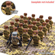 21pcs/set WW2 Military Soviet Union Red Army Soldiers Officer Minifigures Toys - £23.62 GBP
