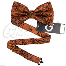 New Men&#39;s Microfiber Floral Pre-tied Bow tie Wedding Party Prom  - £8.34 GBP