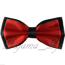 NEW Two Tone Layer Neck wear Pre-tied Bow tie only Wedding Party Prom - £8.68 GBP