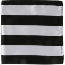 NEW Men&#39;s Two Tones Causal Stripes Handkerchief Pocket Square hankie For... - £4.87 GBP