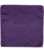 Deep Purple Solid Handkerchief Pocket Square Hanky Wedding - £4.21 GBP