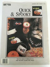Cross Stitch Lites Quick &amp; Spooky Leisure Arts 83008 Witch Pumpkin Cat Boo - £2.37 GBP