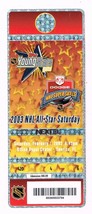 2003 NHL All Star Saturday Super Skills Competition Full Ticket Miami - £96.17 GBP