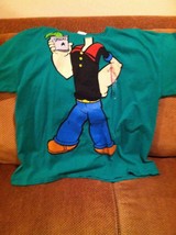 Popeye The Sailor Green T Tee Shirt Xxl Spinach Brand New - $21.77