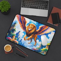 Majestic Lion Desk Mat, Gaming Mouse Pad, Office Decor, Unique Gift, Ani... - $28.05 CAD