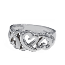 Tiffany & Co. Paloma Picasso Loving Heart Silver  Ring, size 8 - £115.76 GBP
