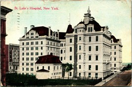 St Luke&#39;s Hospital New York City NY NYC 1913 DB Postcard E7 - £3.91 GBP