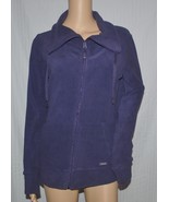 Calvin Klein Women&#39;s Polar Fleece Front-zip Jacket Purple Medium (Pb81) - $54.99