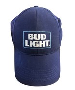Bud Light Strapback Hat Baseball Cap Blue Black Mesh Beer Adjustable - €5,73 EUR