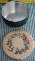 TOY SOLDIER &amp; BELLS PINE BOUGH WREATH candy cookie TIN  - $9.99