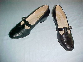 Craft Mode Shoes;Size 7 M;Black T Strap;1½&quot; Heel;Vintage - £7.98 GBP