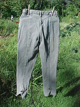 CORNI-CHE PANTS;SIZE 9/10;WAIST-28&quot;;INSEAM-28&quot;;GRAY;RELAXED;TAPERED LEG;... - £7.98 GBP