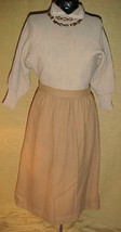 Century of Boston BROWN A-LINE WOOL Skirt,Size 10;25&quot; Waist;27&quot;LONG;classy retro - £8.03 GBP